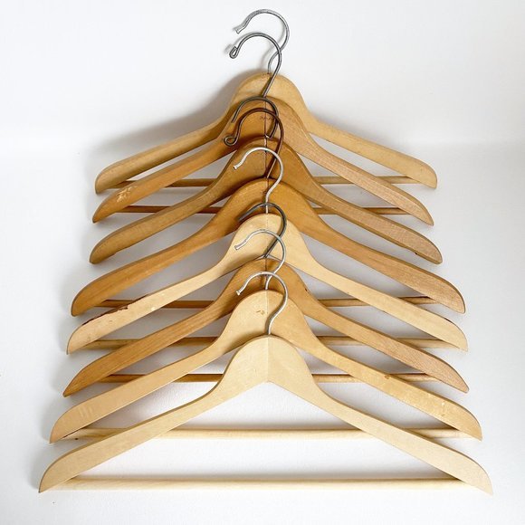 Vintage Storage & Organization 8 Vintage Wooden Hangers Poshmark